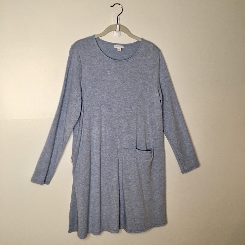 J.Jill Smokey Blue Tunic Dress